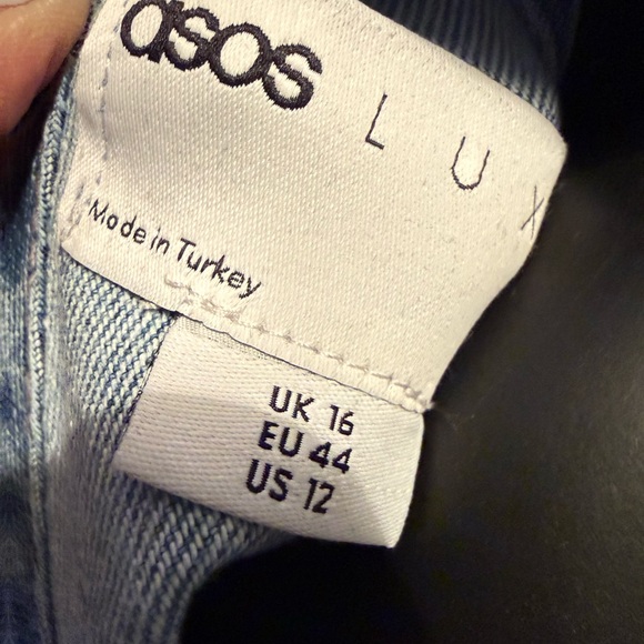 ASOS Blue Denim Dress with Bow Accent - Picture 7 of 8